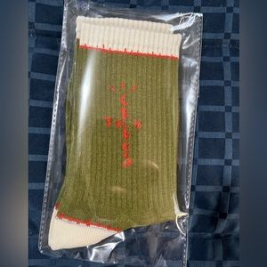 Cactus Jack, by Travis Scott socks olive cream with red cactus jack